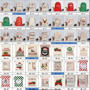 Украшения сумков Canvas Рождественские монограммы Большой Санта -Клаус шнурки для озерных оштут