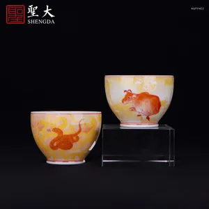 Наборы чайных рапоток | Цветная Zodiac Masters Cup Jingdezhen Kiln Glaze под ручным элитным чайным чай