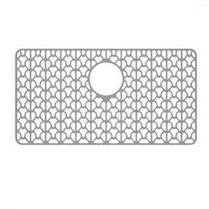 Tapetes de mesa Protetores de pia de silicone para cozinha 26 polegadas x 14 polegadas grade inferior da porcelana de aço inoxidável