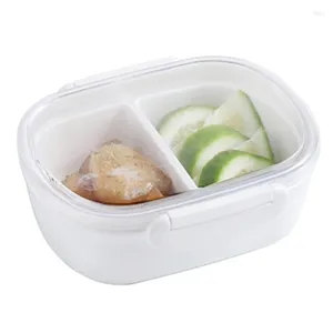 Servis lunchlåda bento plast mikrovågsugn säkert kylskåp sallad fruktfack behållare hålla färsk stor fackskål