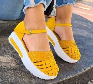 2021 Fashion Women Hollow Out Sundals Summer Flat Heel Sandals Female Natugy Flateal Sandals Ladies Sandalias Y063963570