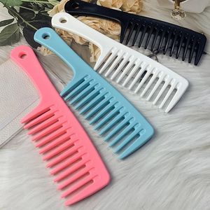 Pettine di pettine resistente al calore donna a gancio bagnato per capelli ricci di capelli per tintura per salone strumenti di styling dente grossolana