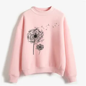 Papuzes de blusas femininas com cães outono inverno o pescoço estampas de cor sólidas manga comprida pullocatomia de moletom súatil calças de camisa feminina