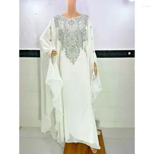 Ethnic Clothing White Dubai Arab Morocco Kaftans Abaya Farsha Dress Beautiful Long Fashion Trends