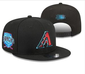 Arizona'''Diamondbacks'''ball Cap snapback de beisebol para homens Mulheres Sun Hat Gorras''Embroidery Boston Casquette Sports Champs World Series Campeões Ajustados Caps