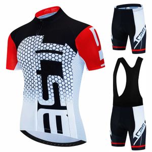 Hayranlar Tees Tees Yeni Bisiklet Seti Yaz Giysileri MTB üniforma Maillot Halat Ciclismo Erkek Seti Q240511