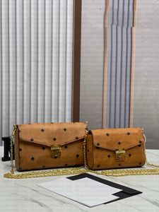 Women classic crossbody bag with genuine leather MC pattern luxury messenger bag