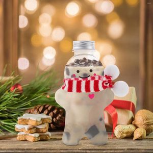 Storage Bottles Christmas Drink Bottle Adorable Juice Water Empty Beverage Milk Outdoor Party Gift Portable Candy Jars Lids