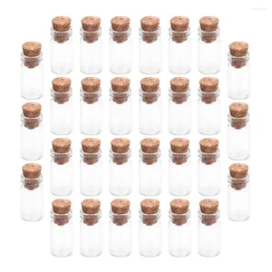 Vasi 30 pezzi che desiderano bottiglia in bottiglia di vetro fai da te in vetro mini bottiglie decorazioni piccoli limpidi