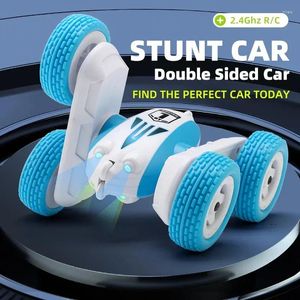 Party Favor Children's Remote-controlled Mini Car Rollover Double-sided Stunt 360 Degree Tipper Off-road Racing Toy Zhiyi