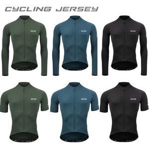 Fans Tops T-Shirts Herbst Ultra-dünn langes Langschild Fahrradsporthemd hochwertige Spandex Rennkleidung Sommer Motorradkleidung Q240511