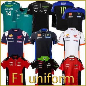 2024 F1 Aston Alonso Designer Męskie T-shirty Modna Martin 24F1 Team Hiszpański kierowca wyścigowy Fernando 14 i spacer 18 Zakresywny koszulka Polo Skutka F1 Moto Motorcyc