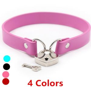 Bloccabile BDSM PU Leather Dog Slave Collar Bondage Bondage In Games per coppie Prodotti sessuali Fetish Flirting Toys for Women9365526