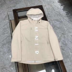 Designer Luxury Chaopai Classic Men's Hooded Jacket Cliped Tryckt tidigt höst Fashion Trench Coat Chinese Style Thin