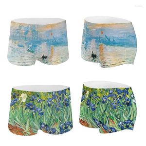 Kobiety majtki Summer Low Talle Shorts Renesans słynne malowanie nadruk puszki pływackie żeńskie stroje kąpielowe na plażę stroju kąpiel