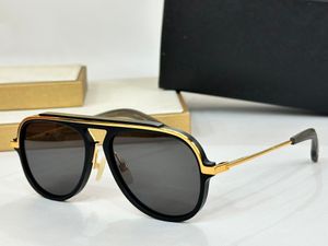 Pilot Sunglasses LSA 406 Matte Black Gold/Dark Grey Men Designer Sunglasses Women Summer Shades Sunnies Lunettes de Soleil UV400 Eyewear