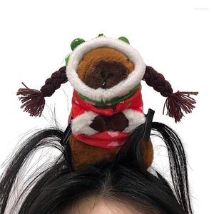 Party Supplies Stuffed Capybara Headband Girl Spa Makeup Hairband Halloween