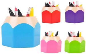 Make -up Pinselhalter Desk Stationery Container Moderner kreativer Stift Vase Bleistift Pot Desktop Stifthalter Schreibtisch Tidy Content Box K46285993