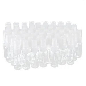 Storage Bottles 50-pack Empty Clear Plastic Fine Spray With Microfiber Cleaning Cloth 20ml Refillable Container Perfect For