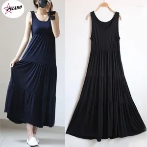 Casual Dresses Pulabo Spring Summer Woman Tank Dress Modal Sexig Camisole Elastic Female Home Beach V-Neck Camis Ins