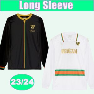 2023 24 Venezia Maglie da calcio da uomo Tuta pre-partita maniche lunghe TESSMANN JOHNSEN POHJANPALO ZAMPANO REDAN MODOLO Maglie da calcio per casa