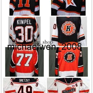 Vin Weng Personalizar ECHL Fort Wayne Komets Mens Womens Kids 49 Brent Gretzky 30 Kimpel 100% Bordado barato Hóquei Jerseys Goalit Cut