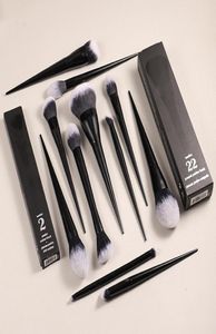 KVD11Pcs Makeup Brushes Set 10 20 25 35 40 1 2 4 22 ShadeLight Lockit edge Powder Foundation Concealer Eye Shadow Beauty Tool8563190