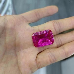 Loose Diamonds 18x25mm Millennium Cut Lab Grown Ruby 3# Corundum Stone Gemstone For Ring