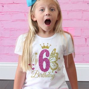 Girls Birthday Shirt 112 TShirt Wild Tee Party T ed Clothes Kids Gifts Fashion Tops Tshirt 240510