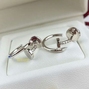 Stud Classic Sterling Sier Nail Earring S Temperament Light Fashion Brand Party Premium Jewelry 859