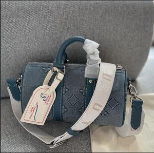Keepall 25 designers high-quality denim men's and women's embossed handbag fashion outdoor handbag luxury zipper shoulder bag crossbody bag