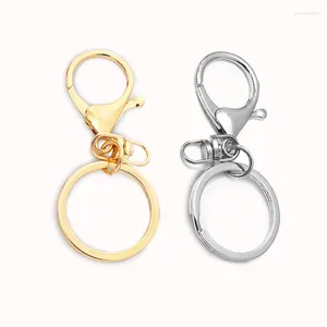 Клавины Gold Lobster Clasp Clasp Multy Colors Key Chains Ring