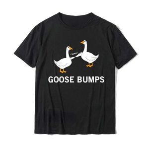 Męskie koszulki Kawaii Goose Tshirt śmieszne gęsią skórkę głupie gęsi koszulki kobiety mężczyźni swobodne topy dojeżdżające do podsumowania