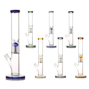 16 tum hårt glas bong tung tjock fler färg bägare bong is catcher manetfilter filter hookah glas bong dab rigg återvinningsvatten bongs 14mm us warehouse