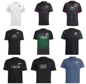 2023 Dünya Kupası Siyahları Rugby Formaları Siyah New Jersey Zelanda Moda Sevens 2023 2024 Tüm Süper Rugby Yelek Gömlek Polo Maillot Camiseta Maglia Tops
