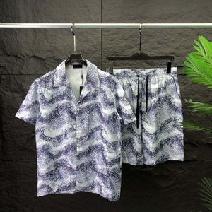 23 summer fashion Mens Tracksuits Hawaii beach pants set designer shirts printing leisure shirt man slim fit the board of directors short sleeve short beachs ZP#01