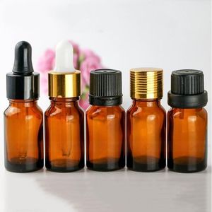 10ml Amber Glass Essential Oil Pipette Bottles Liquid Reagent Dispensing Bottles Perfumes Bottles 768pcs Wholesale free shipping Lmwxk Xnuox
