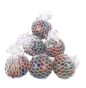 Pince colorate da 5,0 cm per perle da 5,0 cm Mesh Squish Squarma Giocattolo giocattolo Anti Stress Vening Balls Squeeze DECOMPRESSIONE RELIEVER