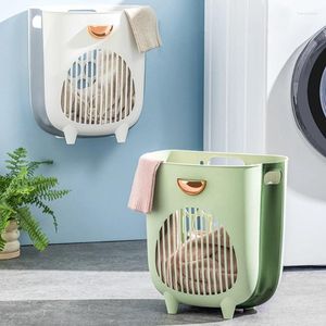 Bolsas de lavanderia cesta dobrável Armazenamento de banheiro Organizador de roupas sujas para dormitório em casa dormindo