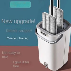 Интернет -знаменитость швабля Lazy Mopping Home Home Home Home Dry Phet Sdation Dist Bree Breefoff Flat Bucket 240510