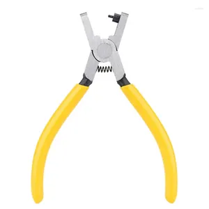 Garden Decorations Universal Hand Leather Strap Watch Band Belt Punching Tool Yellow Small Hole Punch Pliers Tools