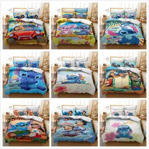 Conjuntos de roupas de cama 3D Cartoon 2PC Padrão de caracteres Padrão de duas peças Comércio exterior Produtos têxteis para crianças para crianças