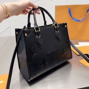 Classic Real Oxidation Leather Shopping Bag Designers Shoulder Tote Handbags Women Presbyopic Clutch Purse Shopper Bags Credit Card Hol 2255