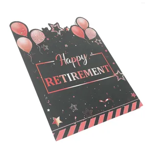 Messaggio di pensione delle forniture per feste Biglietti di auguri commemorativi Fornitura extra grande decorazione grande carta gigante Miss Ospite libri Guest Farewell