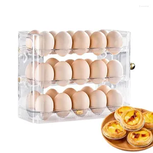 Küche Aufbewahrung 30 Eier Kühlschrank Egg Organizer Halter 3 Schicht Tablett Organisatoren mehrstufige Hülle Box