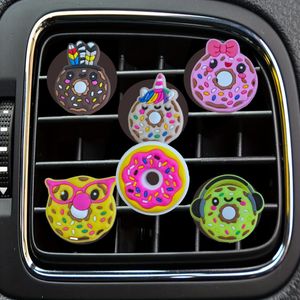 Decorações de interiores Cartoon Donuts CLIP DE AR VONTO DE AR VONTO DE CLIPS Condicionador Senino decorativo Drop entrega OTUHW