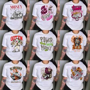 Plus storlek 3xl 4xl 5xl Womens Designer T-shirt Topps 2024 LOOK TSHIRT RUND NECK Kort ärm Tee Money Cartoon Print Tees