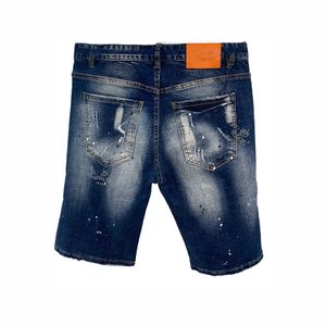 Designer pantaloncini di jeans perforato L Brand Shorts Shorts casual in difficoltà L Letter Beach Shorts Blue Slim Fit Denim Shorts