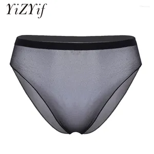 Frauenhöfen Frauen sexy Unterwäsche glänzend glänzend durch bloße Dessous dehnbare enge Briefs Strumpf Nachtwäsche weiblich