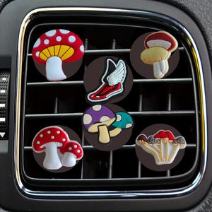 Interior Decorations Mushroom Cartoon Car Air Vent Clip Outlet Clips Freshener Conditioner Per Drop Delivery Otanz